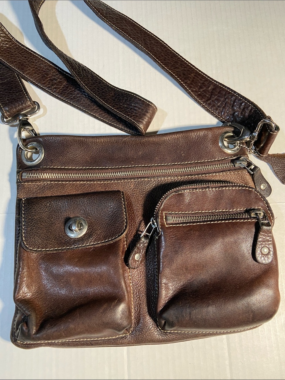 Roots Cervino Village Bag in a crossbody style.